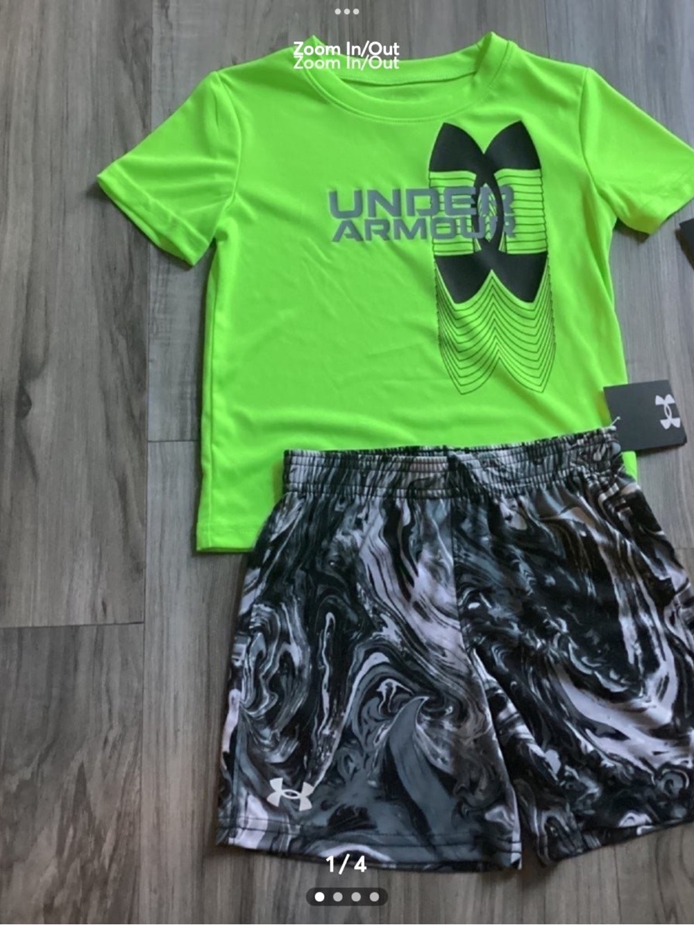 Under Armour Tee & Shorts toddler boy size 3T(NWT) ~PRICE FIRM, NO OFFERS~